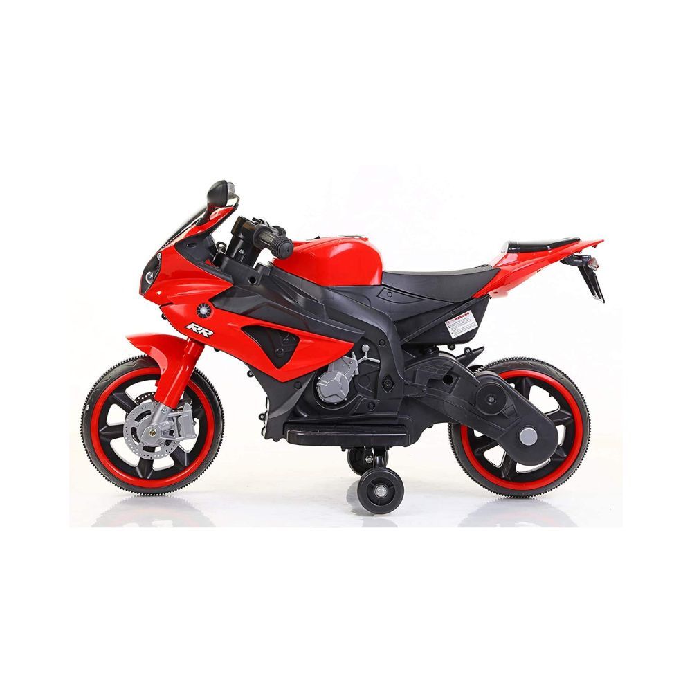 MunMun Toys Battery Operated Ride on Bike for Kids with Music (USB), Lights for 2 to 4 Year Child (Red) 007