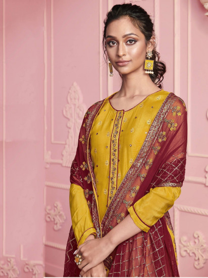 Yellow Salwar Suits - Shop Yellow Salwar Suits Online in USA