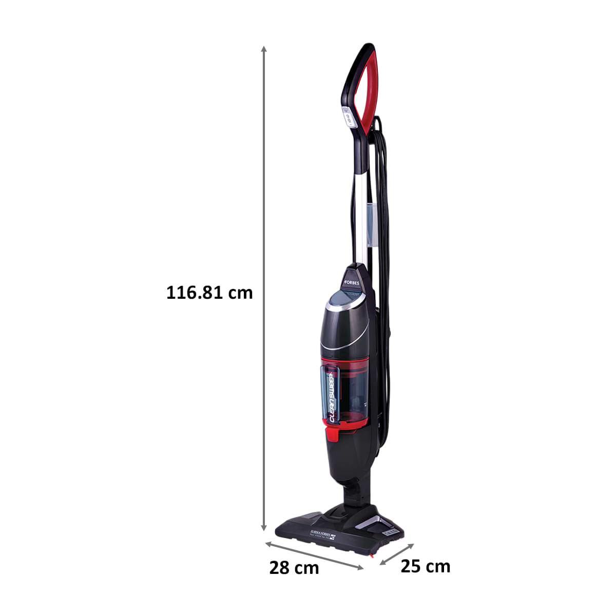 Eureka Forbes Clean Sweep 0.5 Litres Wet & Dry Vacuum Cleaner (GFCDCLNSWP0000, Red/Black)