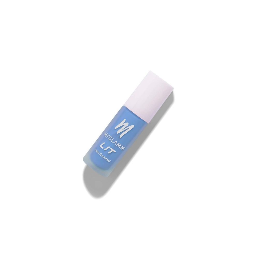 MyGlamm LIT Matte Nail Enamel-Bye Felicia (Blue)- Nail Polish