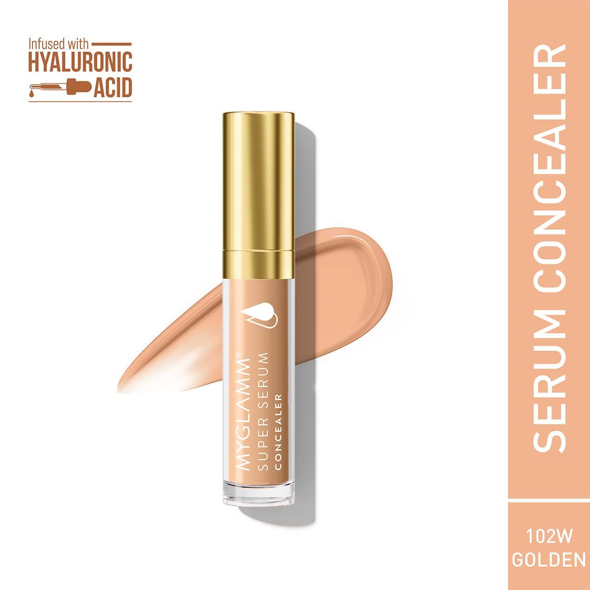 MyGlamm Super Serum Concealer - 102W Golden - 6g