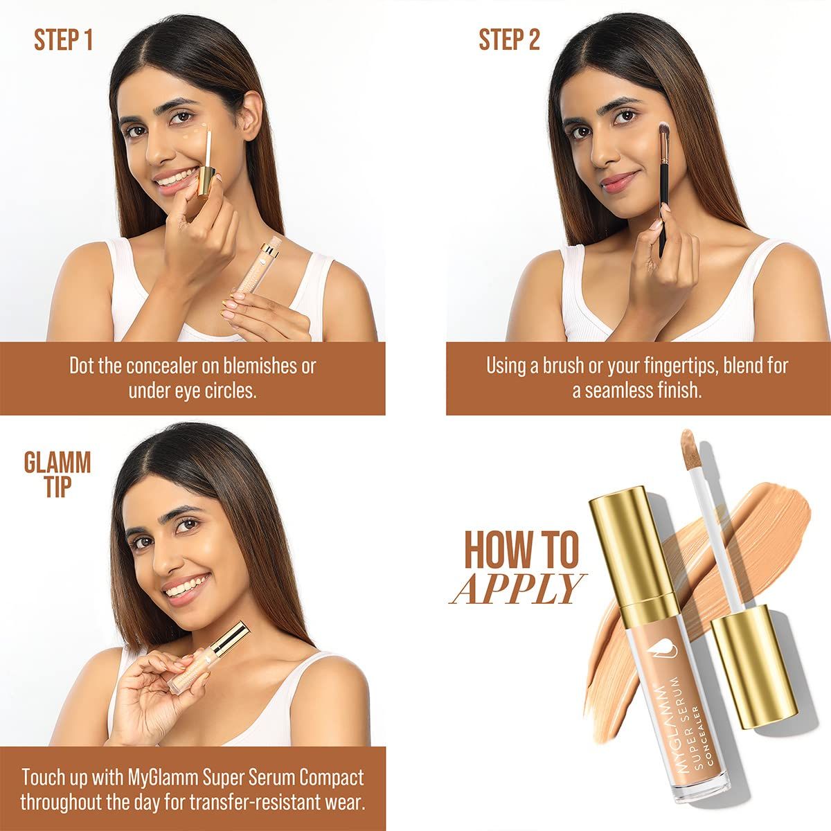 MyGlamm Super Serum Concealer - 201N Fawn - 6g