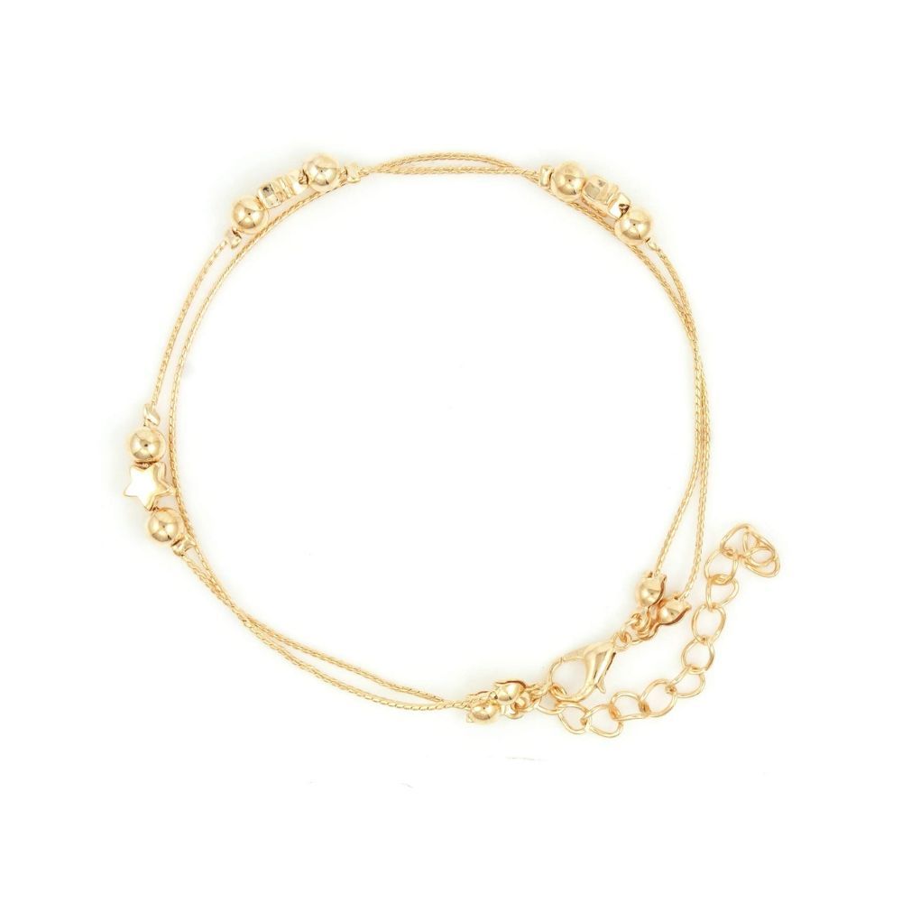 Nakabh Fashion Jewellery Indo Western Single Leg Anklet for Girls and Women