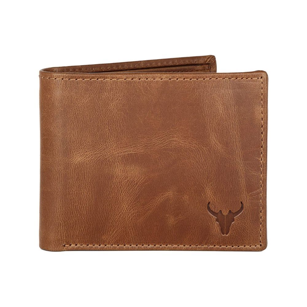 NAPA HIDE Tan Crunch Leather Wallet for Men