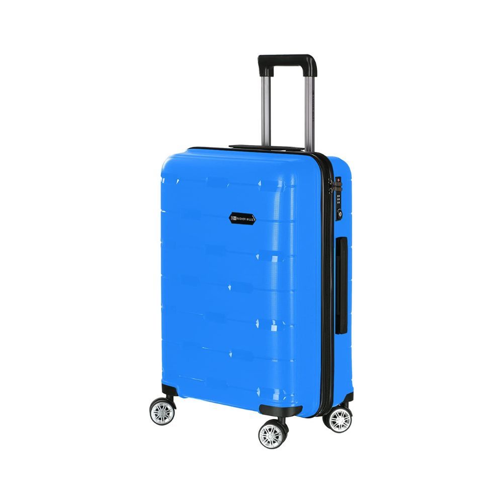 Nasher Miles Santorini PP Hard-Sided Cabin Luggage Trolley/Travel/Tourist Bags 55 cm- Sapphire Blue