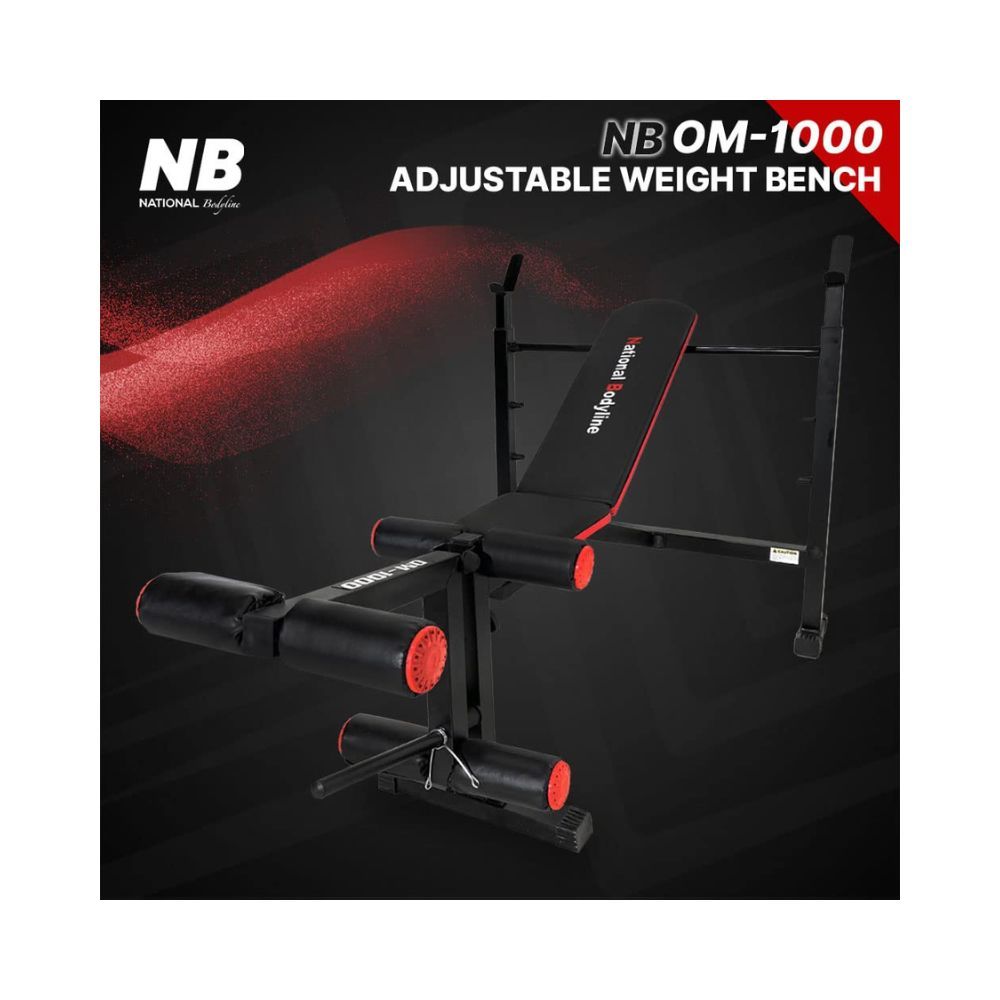 National Bodyline Adjustable Weight Bench Full Body Workout