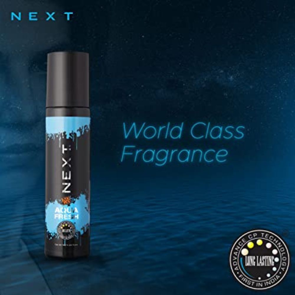 NEXT CARE Aqua Fresh120 ML No Gas Deo for men| long lasting perfume | Gift for Men|