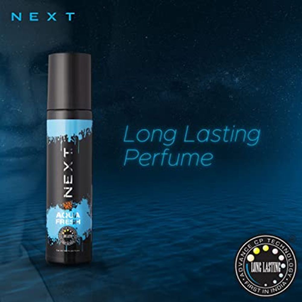NEXT CARE Aqua Fresh120 ML No Gas Deo for men| long lasting perfume | Gift for Men|