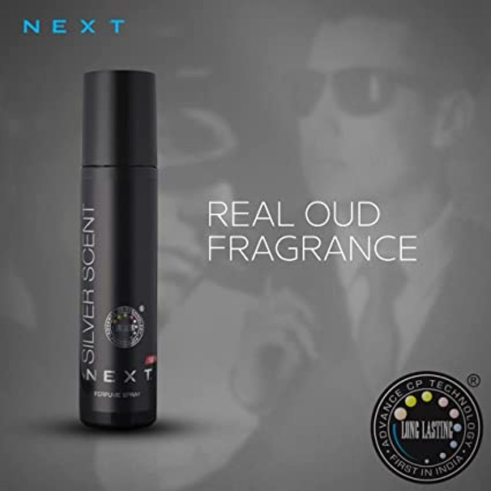 Next Care Silver Scent Oud No Gas Deo| Long Lasting Perfume Deo Spray| Body Spray Perfume For Men 120 ml