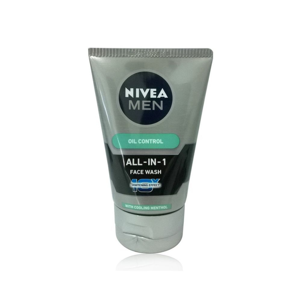 Nivea Men All-in-1 10x Whitening Effect Face Wash, 100g (Pack of 2)