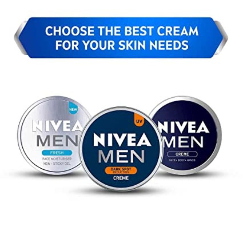NIVEA Men CrÃ¨me, Dark Spot Reduction, Non Greasy Moisturizer, Cream with UV Protect, 75 ml