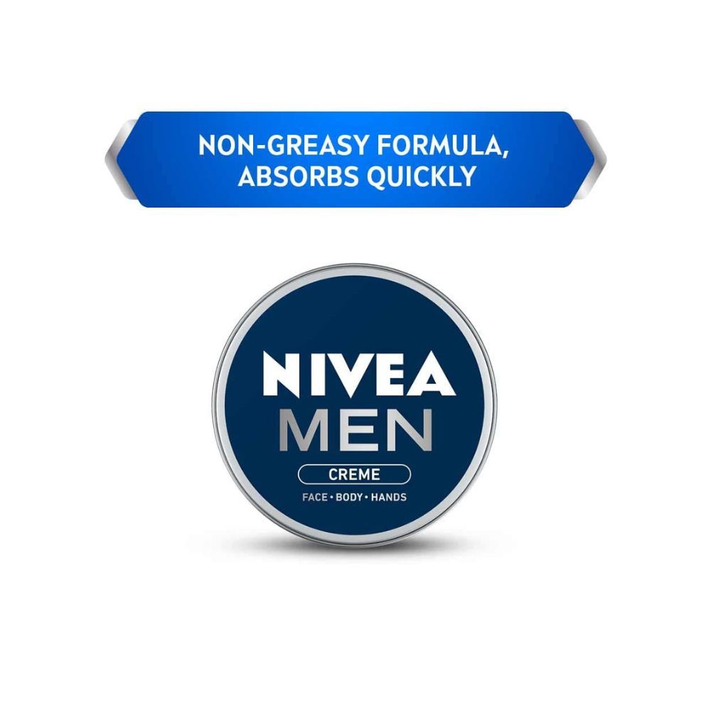 Nivea Men CrÃ¨me, Non Greasy Moisturizer, Cream for Face, Body & Hands, 75 ml