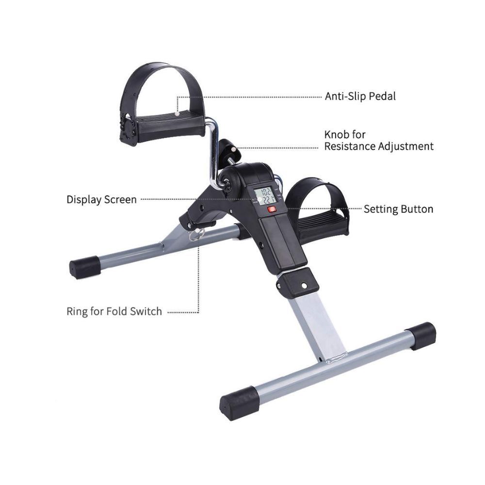 No Installation Ready to Use LCD Digital Display Foldable Mini Hand, Foot, Arm, Leg Paddle Exerciser , Multicolor