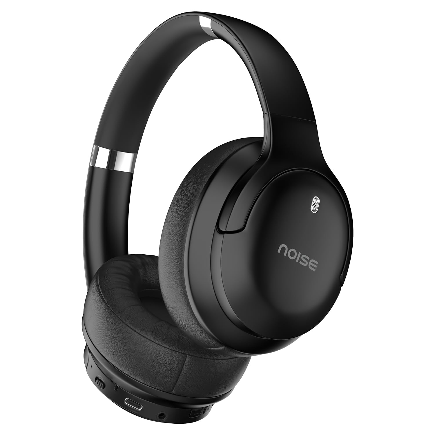 Noise Airwave Max 4 Wireless Over-Ear Headphones with 70H Playtime ENC 40mm Driver Low Latencyup to 40ms Dual Pairing BT v54 Carbon Black