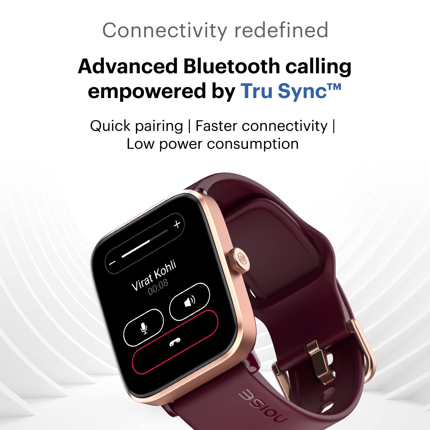Noise ColorFit Pro 4 Alpha 178 AMOLED Display Bluetooth Calling Smart Watch Functional Crown Metallic Build Intelligent Gesture Control Instacharge Rose Pink