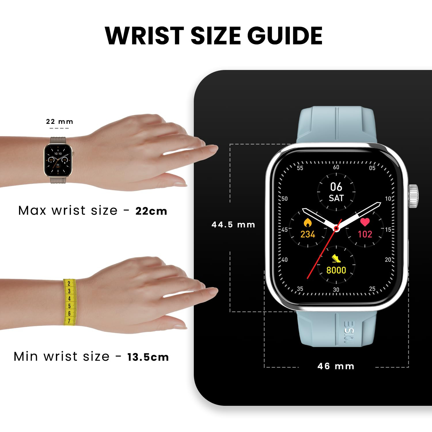 Noise ColorFit Pro 5 Max 196 AMOLED Display Smart Watch BT Calling Post Training Workout Analysis VO2 Max Rapid Health 5X Faster Data Transfer - Jet Black