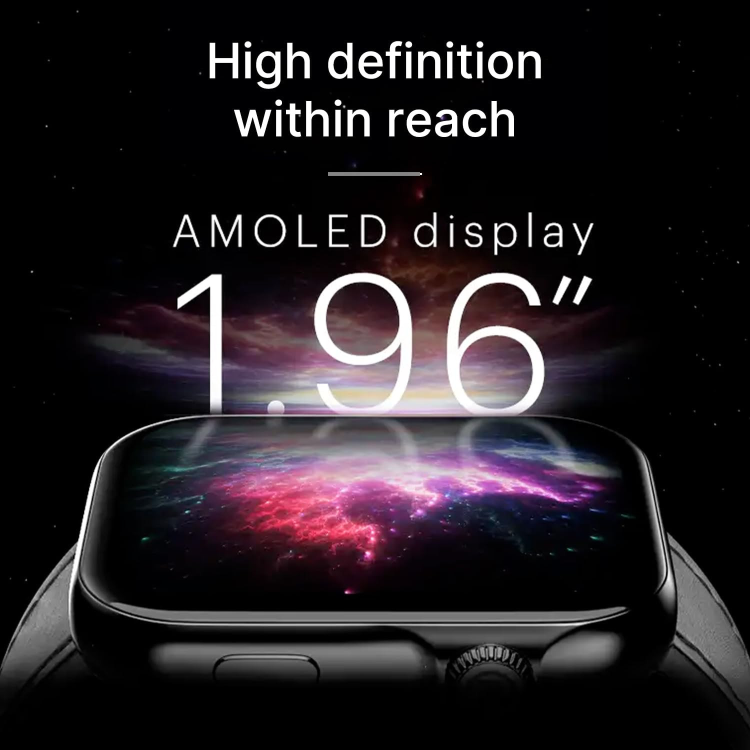 Noise ColorFit Ultra 3 Bluetooth Calling Smart Watch with Biggest 196 AMOLED Display Premium Metallic Build Functional Crown Gesture Control with Metallic Strap Glossy Silver Elite Edition