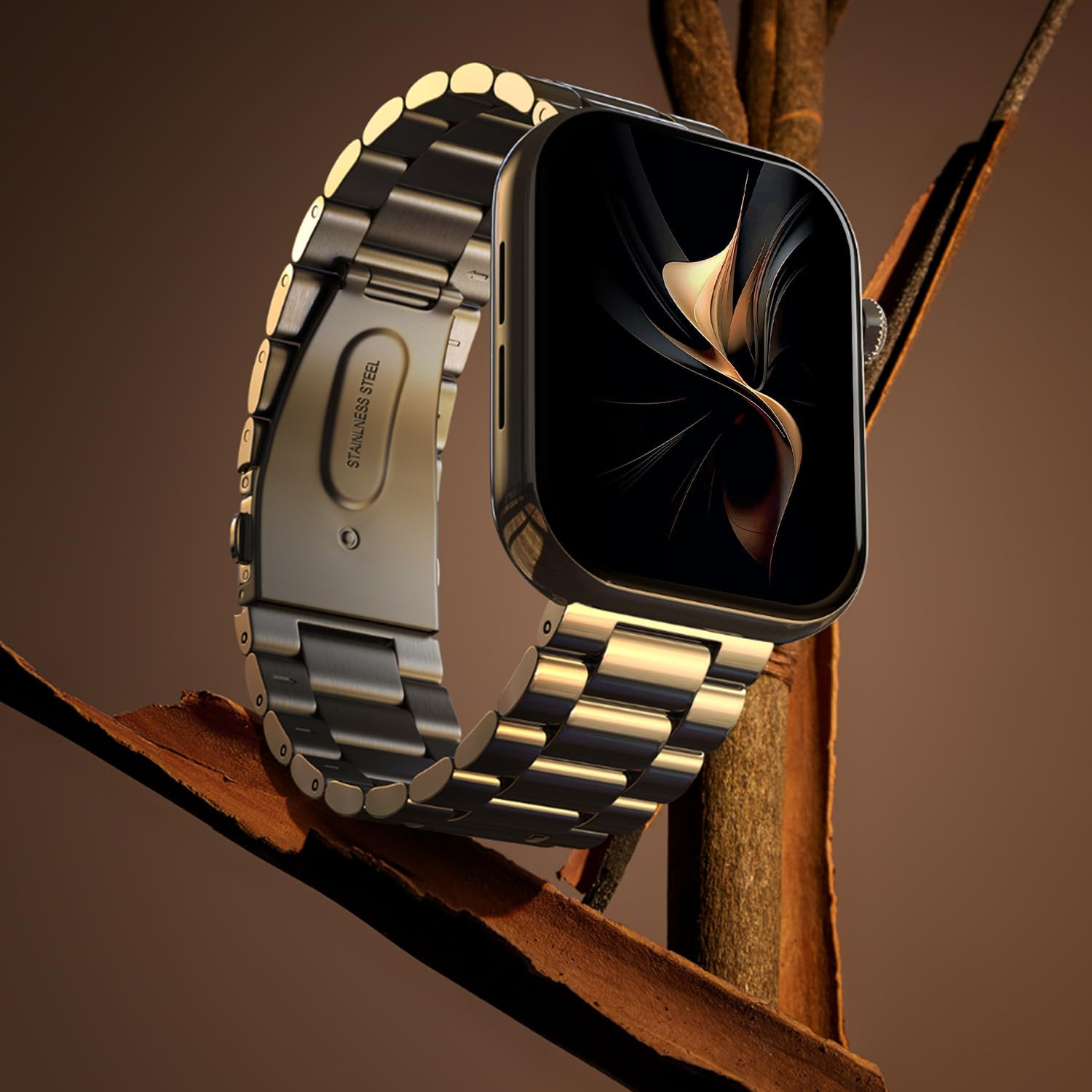 Noise ColorFit Ultra 3 Bluetooth Calling Smart Watch with Biggest 196 AMOLED Display Premium Metallic Build Functional Crown Gesture Control with Silicon Strap Jet Black