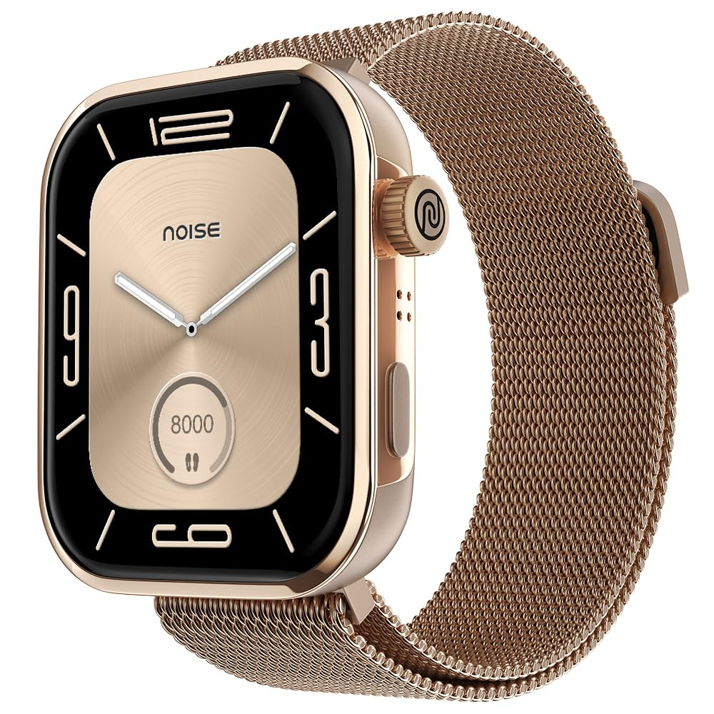 Noise Pro 5 Smart Watch with 185 AMOLED Display BT Calling New DIY Watch Faces Ultra Personalization with Smart Dock Productivity Suite 100 Sports Modes and More Rosegold Elite