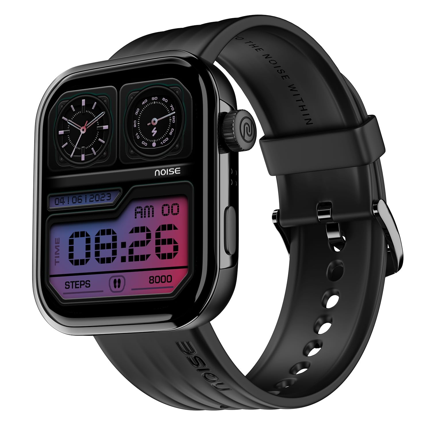 Noise Pro 5 Smart Watch with 185 AMOLED Display BT Calling New DIY Watch Faces Ultra Personalization with Smart Dock Productivity Suite 100 Sports Modes and More -Midnight Black