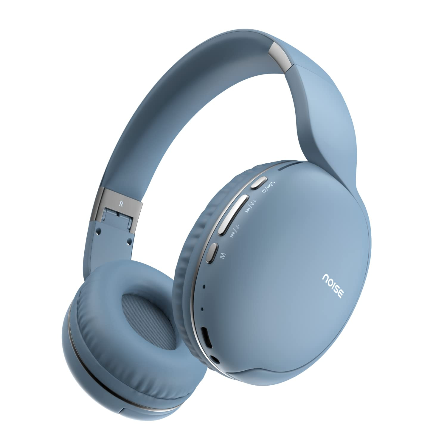 Noise Two Wireless On Ear Headphones with 50 Hours Playtime Low Latencyup to 40ms 4 Play Modes Dual Pairing BT v53 Serene Blue