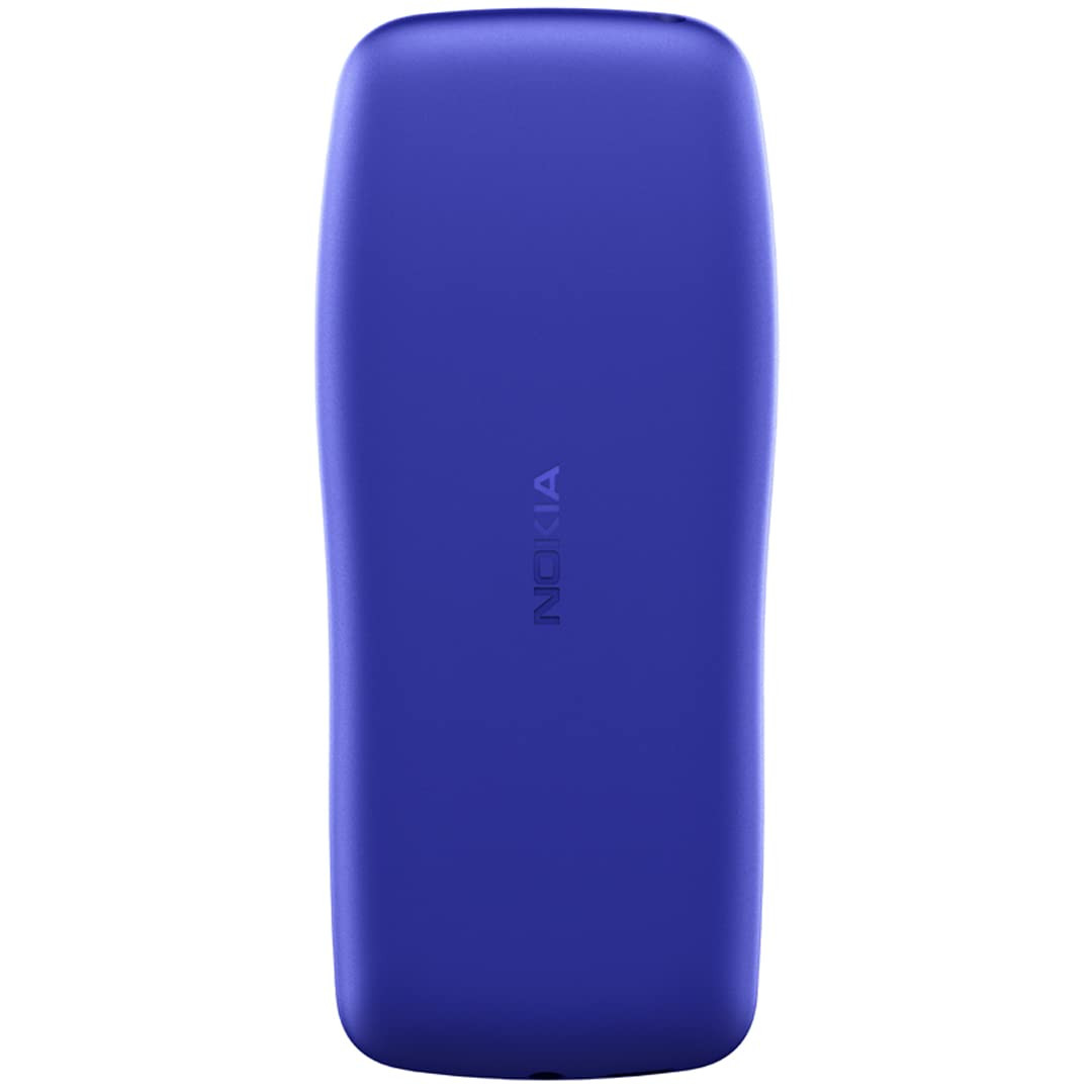 Nokia 105 Classic  Single SIM Keypad Phone with Built-in UPI Payments Long-Lasting Battery Wireless FM Radio  Without Charger  Blue