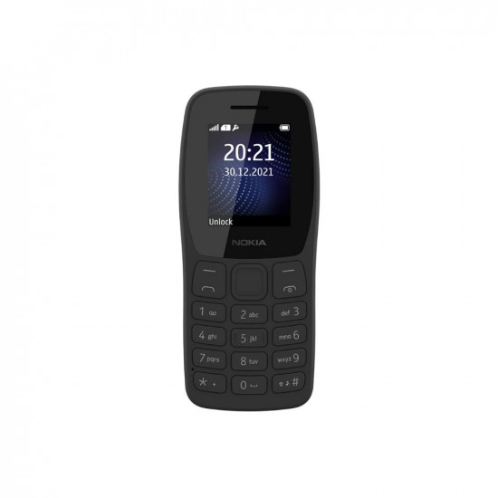 Nokia 105 Classic | Single Sim Keypad Phone with Built-in UPI Payments, Long-Lasting Battery, Wireless FM Radio, Charger in-Box | Charcoal