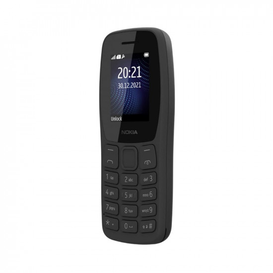 Nokia 105 Classic | Single SIM Keypad Phone with Built-in UPI Payments, Long-Lasting Battery, Wireless FM Radio, No Charger in-Box | Charcoal