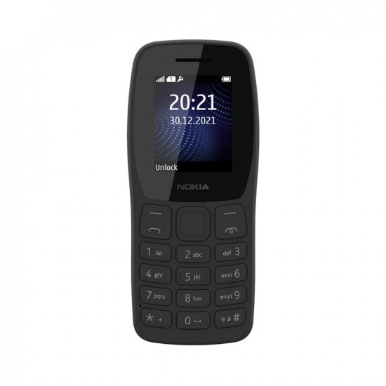 Nokia 105 Classic | Single SIM Keypad Phone with Built-in UPI Payments, Long-Lasting Battery, Wireless FM Radio, No Charger in-Box | Charcoal
