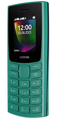 Nokia 106 Dual Sim Keypad Phone with Built-in UPI Payments App Long-Lasting Battery Wireless FM Radio  MP3 Player and MicroSD Card Slot  Green