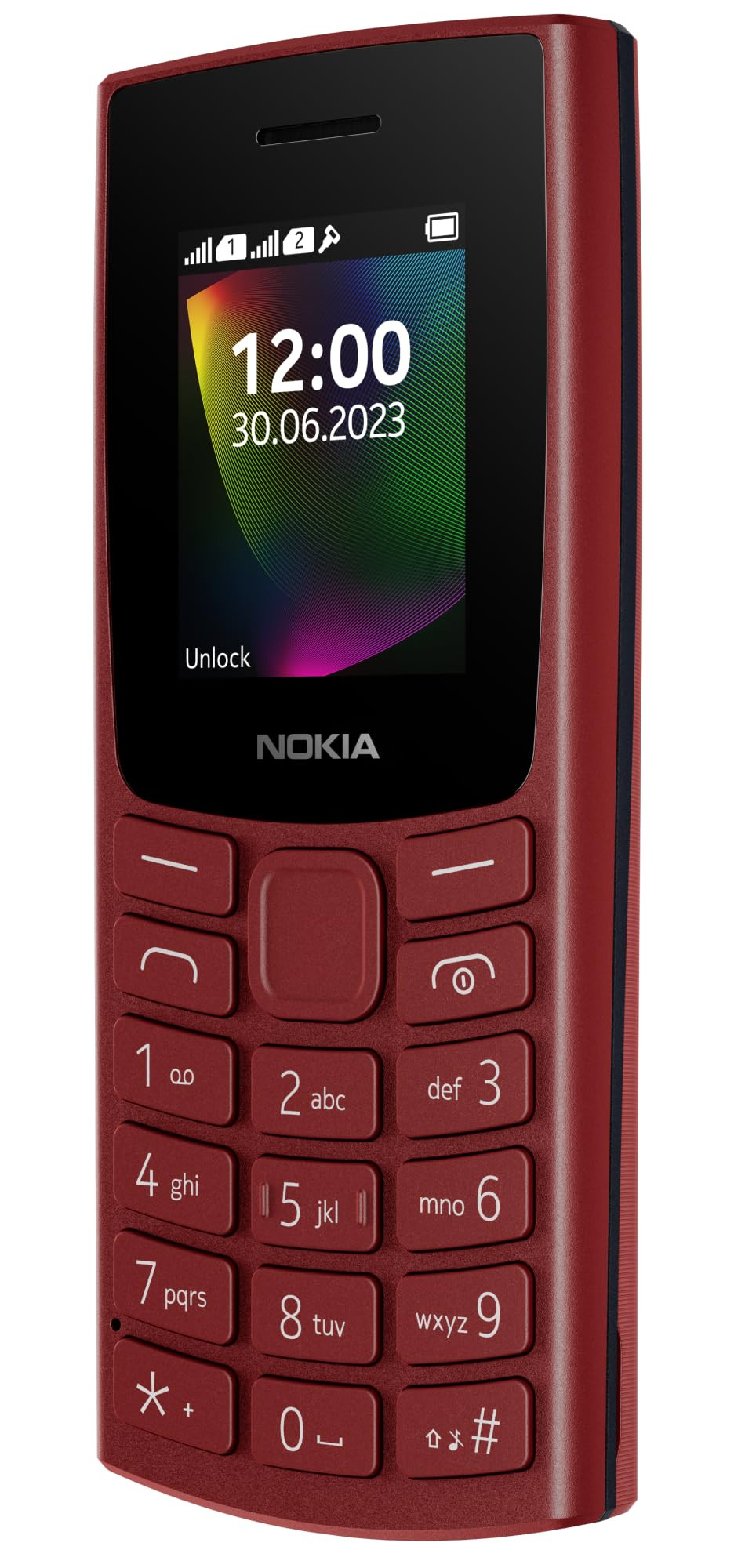 Nokia 106 Single Sim Keypad Phone with Built-in UPI Payments App Long-Lasting Battery Wireless FM Radio  MP3 Player and MicroSD Card Slot  Red