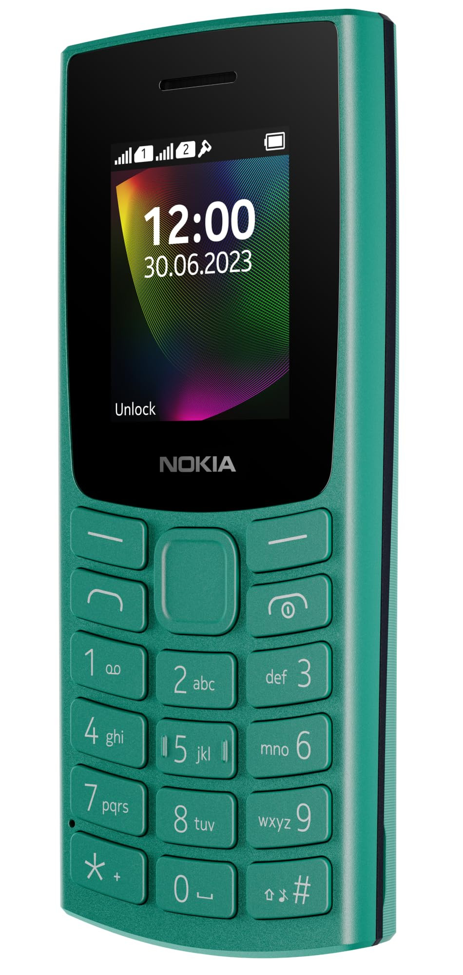 Nokia 106 Single Sim Keypad Phone with Built-in UPI Payments App Long-Lasting Battery Wireless FM Radio  MP3 Player and MicroSD Card Slot  Green