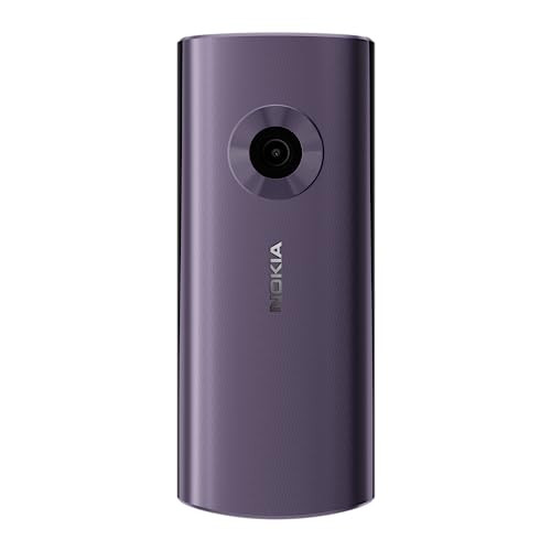 Nokia 110 4G with 4G Camera Bluetooth FM Radio MP3 Player MicroSD Long-Lasting Battery and pre-Loaded Games  1 Year Replacement Guarantee  Artic Purple