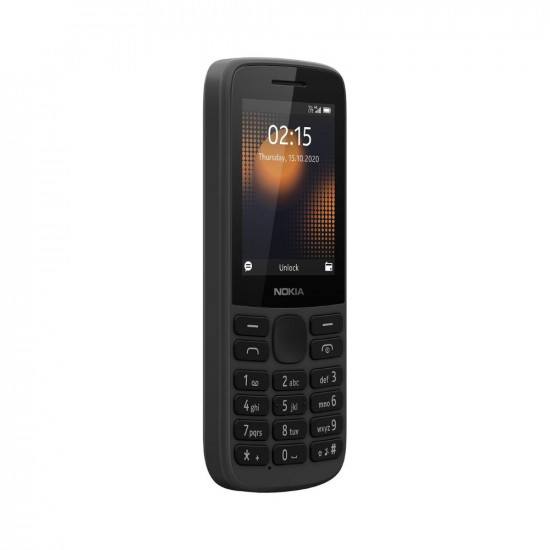 Nokia 215 4G Dual SIM 4G Keypad Phone with Long Battery Life, Multiplayer Games, Wireless FM Radio and Durable Ergonomic Design | Black