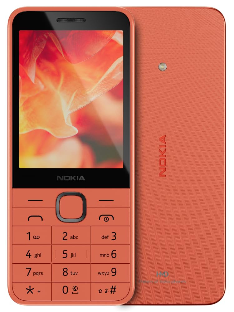 Nokia 220 4G  All-New Classic Keypad Phone with Dual SIM Built-in UPI App Wireless FM Radio MP3 Player Bluetooth  USB Type C  Peach