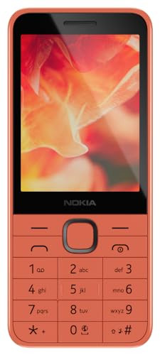 Nokia 220 4G  All-New Classic Keypad Phone with Dual SIM Built-in UPI App Wireless FM Radio MP3 Player Bluetooth  USB Type C  Peach