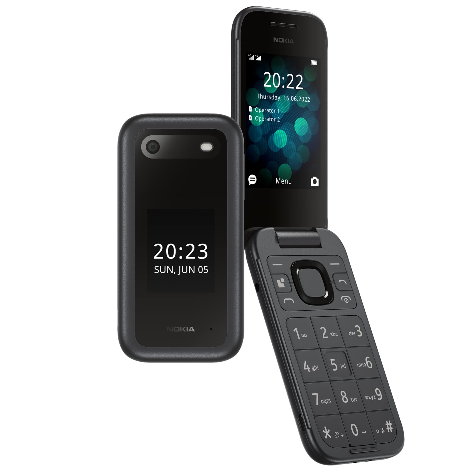 Nokia 2660 Flip 4G Volte 005 GB RAM 128 MB Storage Black
