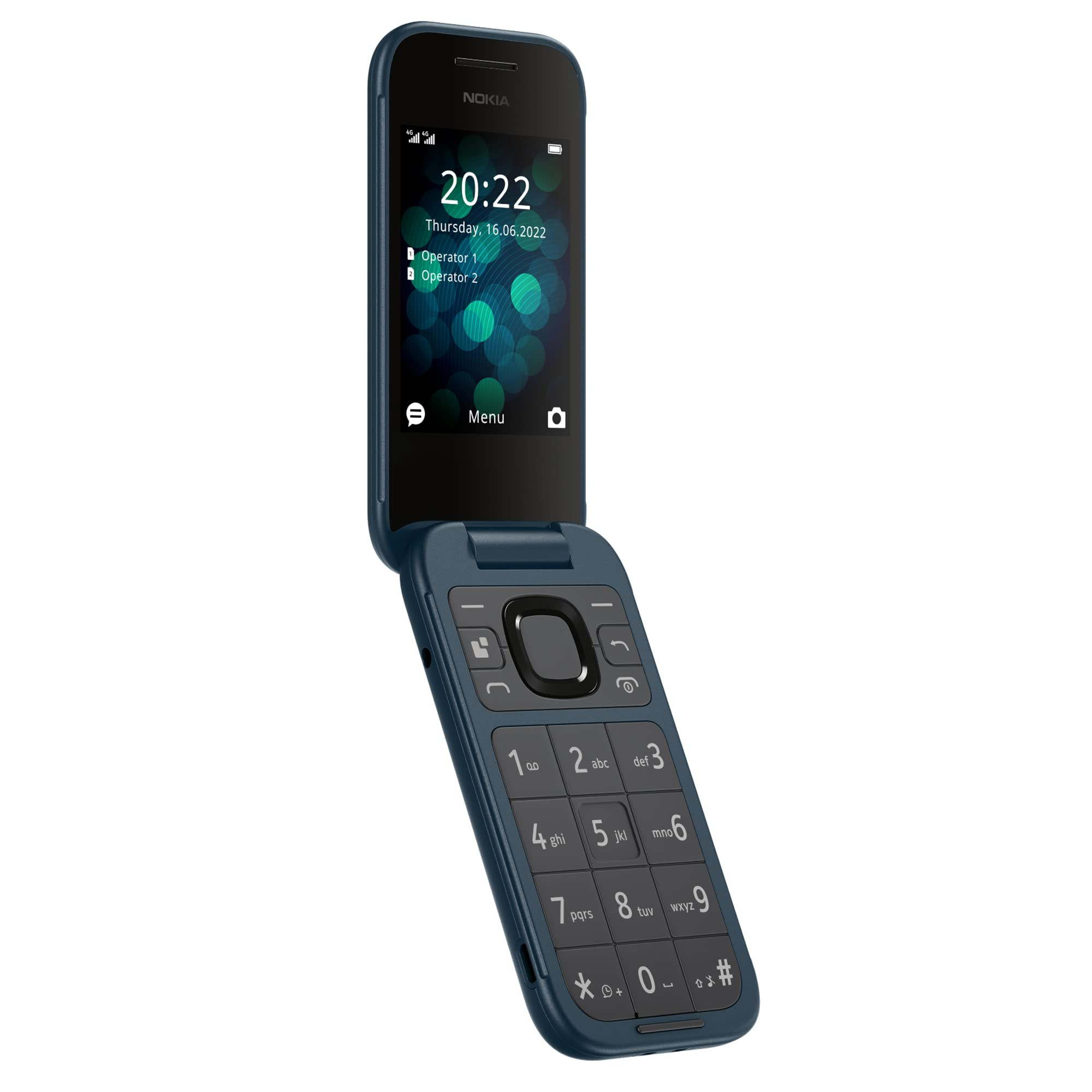 Nokia 2660 Flip 4G Volte 128 MB Storage blue