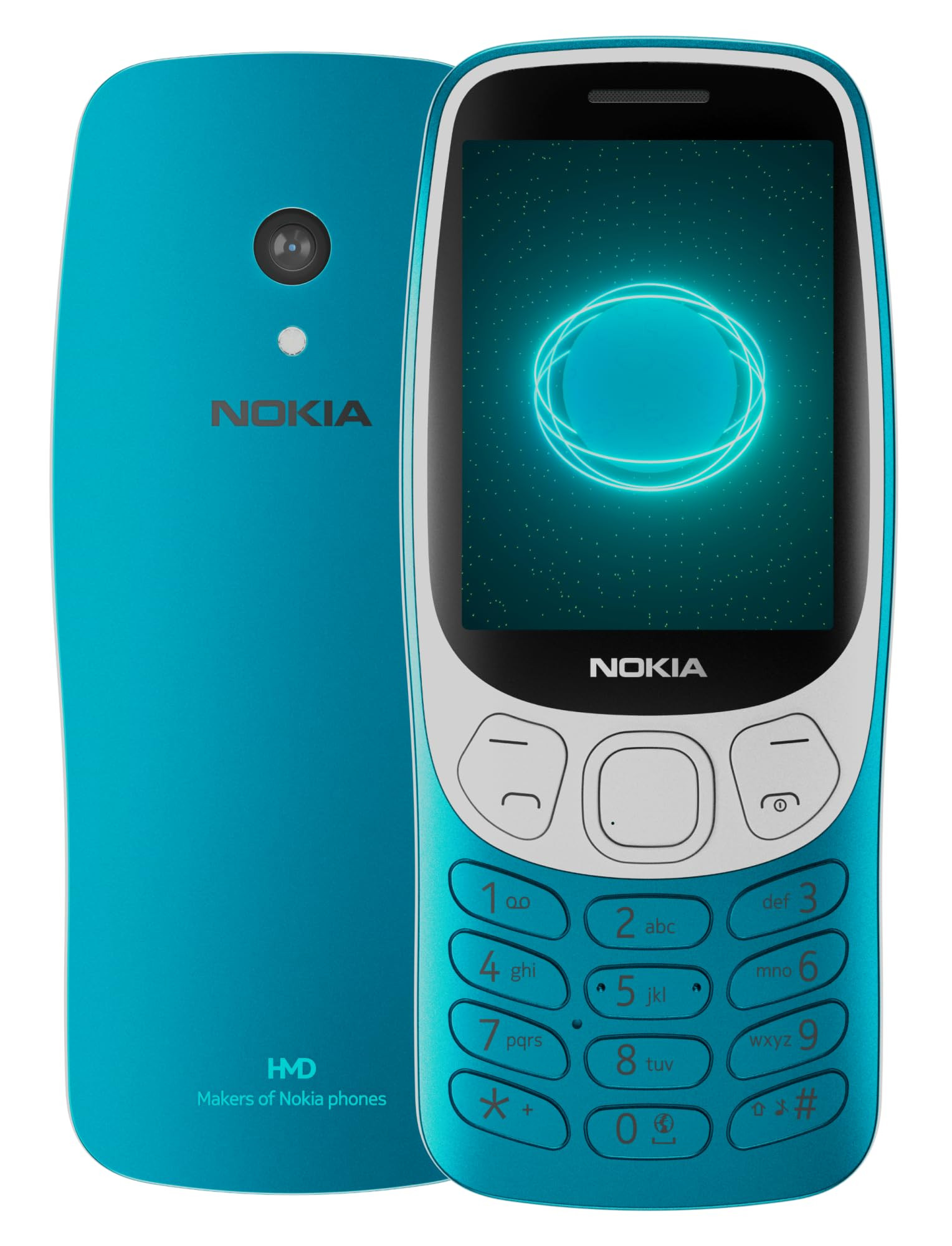 Nokia 3210 4G  All-New Classic Keypad Phone with Dual SIM YouTube Scan  Pay UPI Rear Camera Wireless FM Radio MP3 Player Bluetooth  USB Type C  Scuba Blue