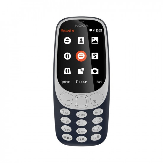 Nokia 3310 Dual SIM Feature Phone with MP3 Player, Wireless FM Radio and Rear Camera, Dark Blue