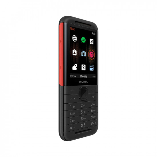 Nokia 5310 Dual SIM Keypad Phone with MP3 Player, Wireless FM Radio and Rear Camera with Flash | Black/Red