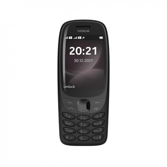 Nokia 6310 Dual SIM Keypad Phone with a 2.8” Screen, Wireless FM Radio and Rear Camera with Flash | Black