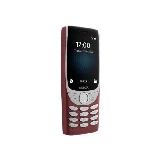 Nokia 8210 4G Volte keypad Phone with Dual SIM, Big Display, inbuilt MP3 Player & Wireless FM Radio | Red