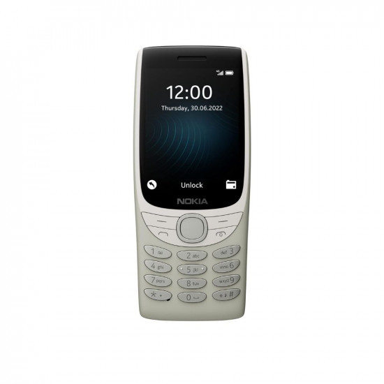 Nokia 8210 4G Volte keypad Phone with Dual SIM, Big Display, inbuilt MP3 Player & Wireless FM Radio | Sand