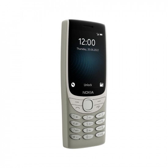 Nokia 8210 4G Volte keypad Phone with Dual SIM, Big Display, inbuilt MP3 Player & Wireless FM Radio | Sand
