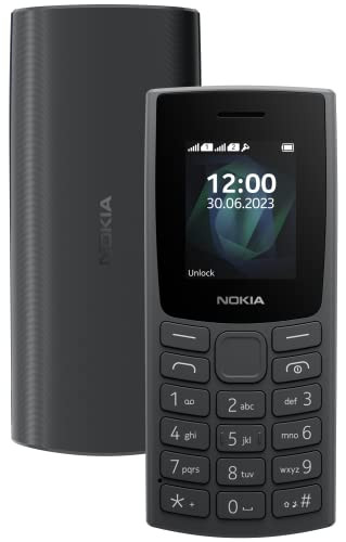 Nokia All-New 105 Dual Sim Keypad Phone with Built-in UPI Payments Long-Lasting Battery Wireless FM Radio  Charcoal