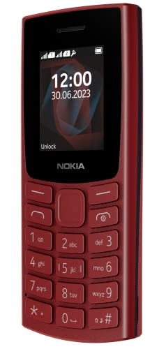 Nokia All-New 105 Dual Sim Keypad Phone with Built-in UPI Payments Long-Lasting Battery Wireless FM Radio  RED