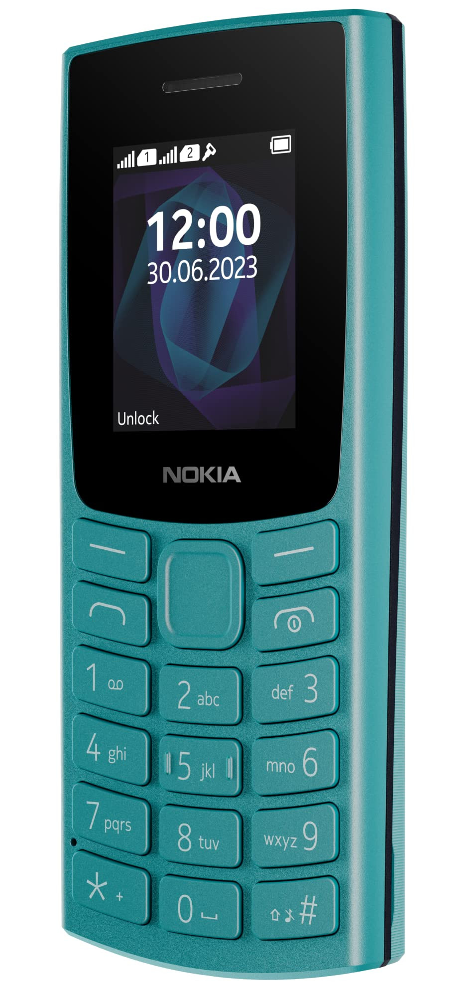 Nokia All-New 105 Single Sim Keypad Phone with Built-in UPI Payments Long-Lasting Battery Wireless FM Radio  Cyan