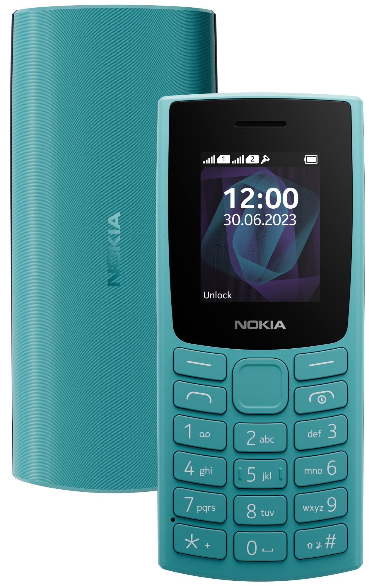 Nokia All-New 105 Single Sim Keypad Phone with Built-in UPI Payments Long-Lasting Battery Wireless FM Radio  Cyan