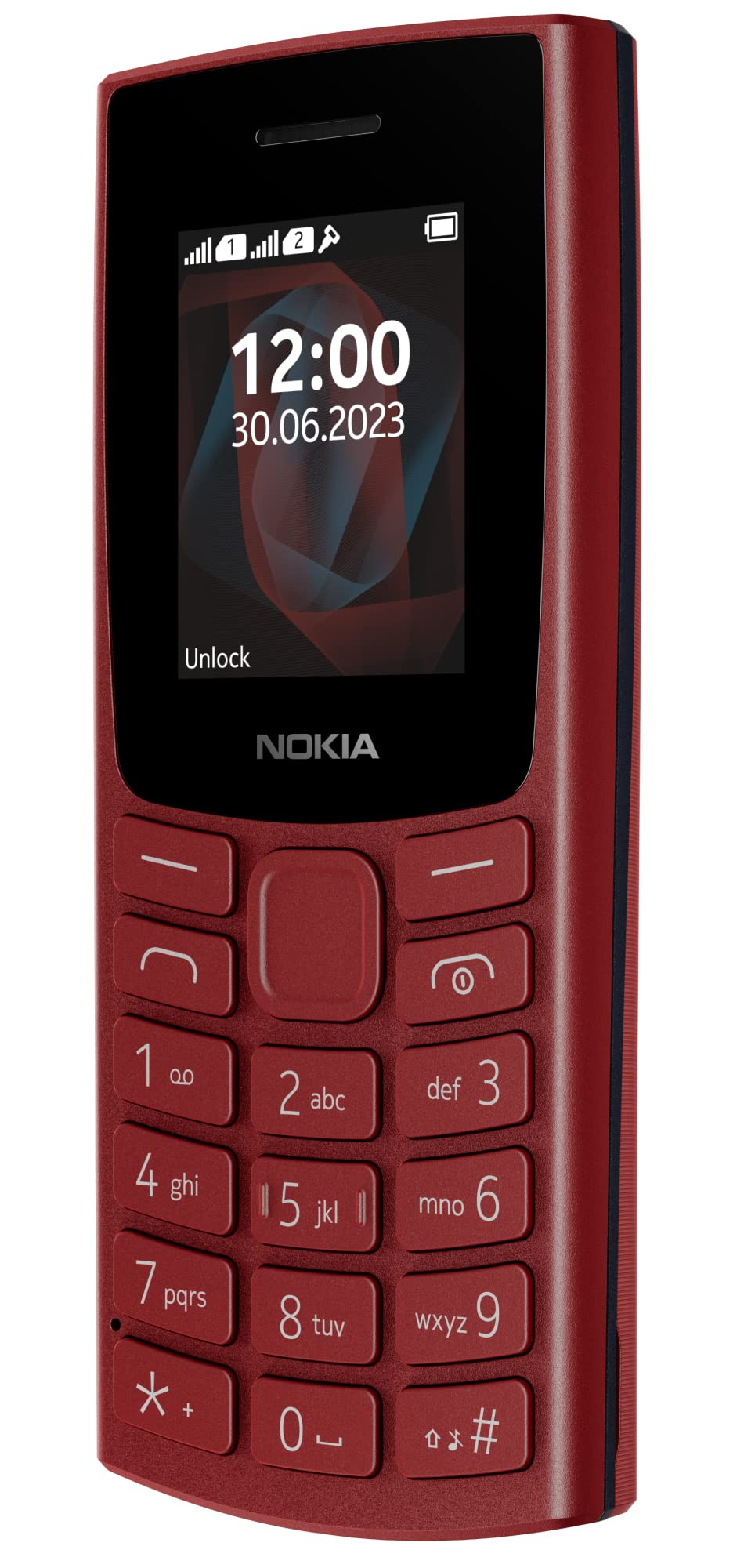 Nokia All-New 105 Single Sim Keypad Phone with Built-in UPI Payments Long-Lasting Battery Wireless FM Radio  Red